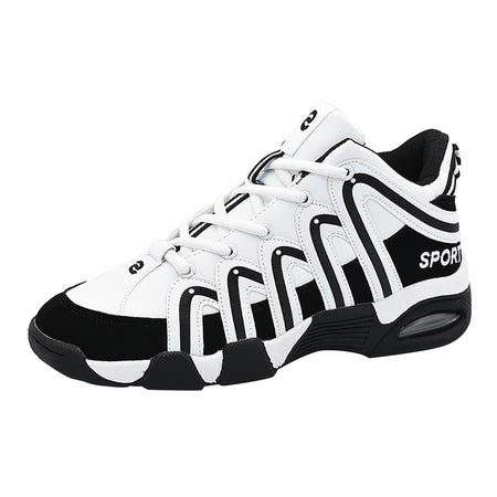 Lace Up Mixed Colors Sport Shoes