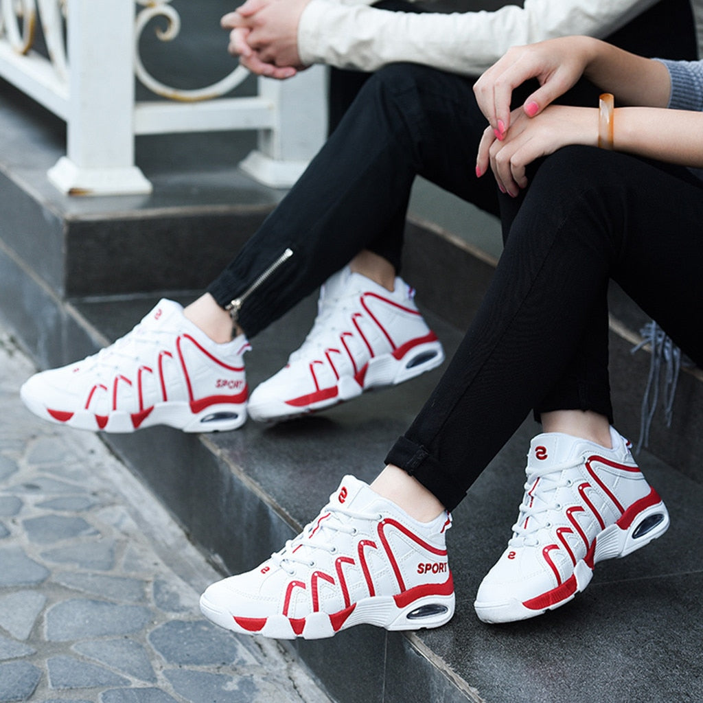 Lace Up Mixed Colors Sport Shoes