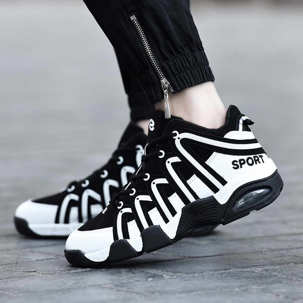 Lace Up Mixed Colors Sport Shoes