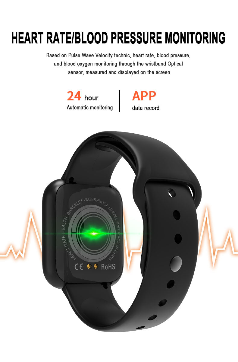 Sport Smart Watch Heart Rate Blood Pressure