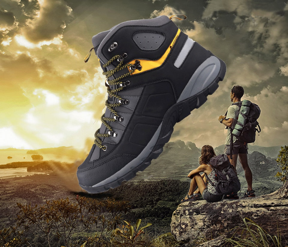 GRITION Men Waterproof Hiking Shoes