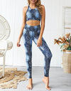 2 Piece Set Blue Yoga Set