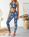 2 Piece Set Blue Yoga Set