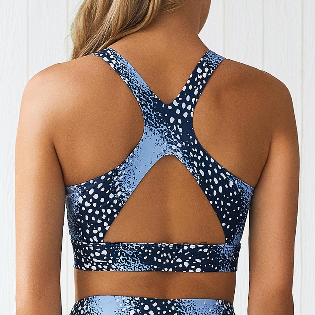 2 Piece Set Blue Yoga Set