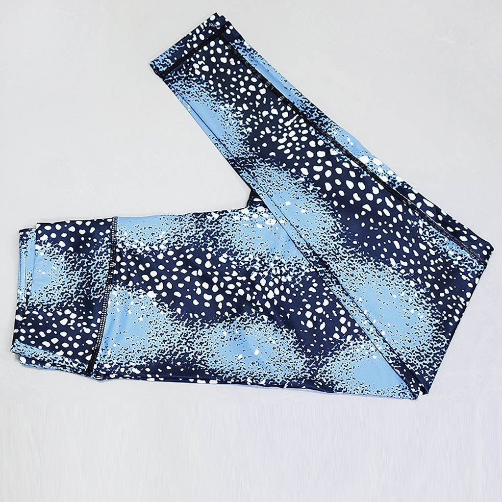 2 Piece Set Blue Yoga Set