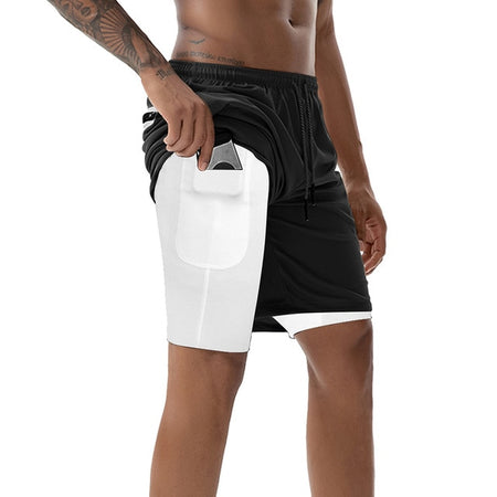 Mens Joggers Shorts with Phone Pockets