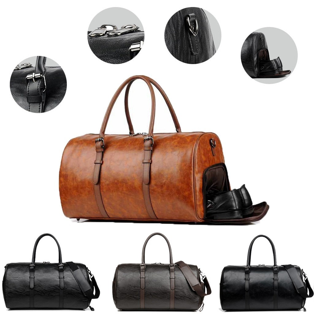 Gym Bag Leather Sports
