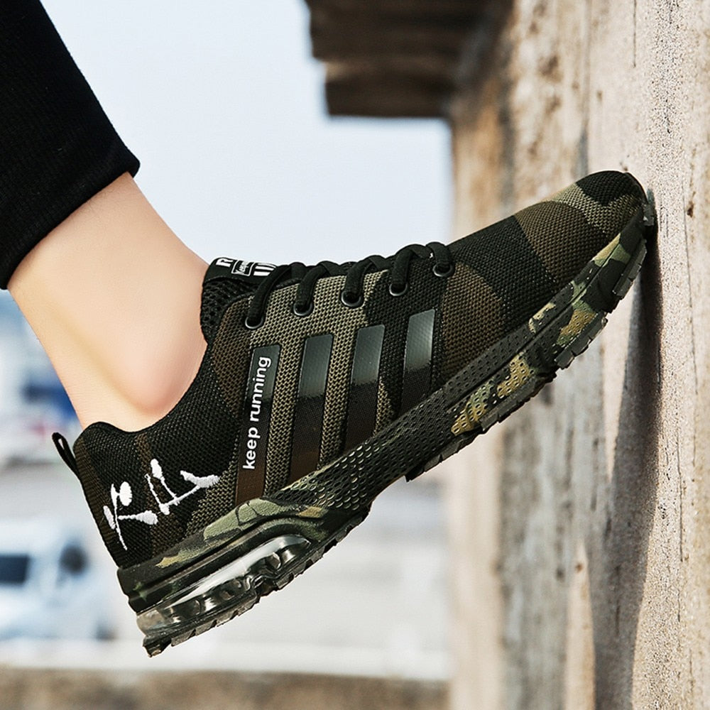 Air Cushion Fly-woven Sports Shoes