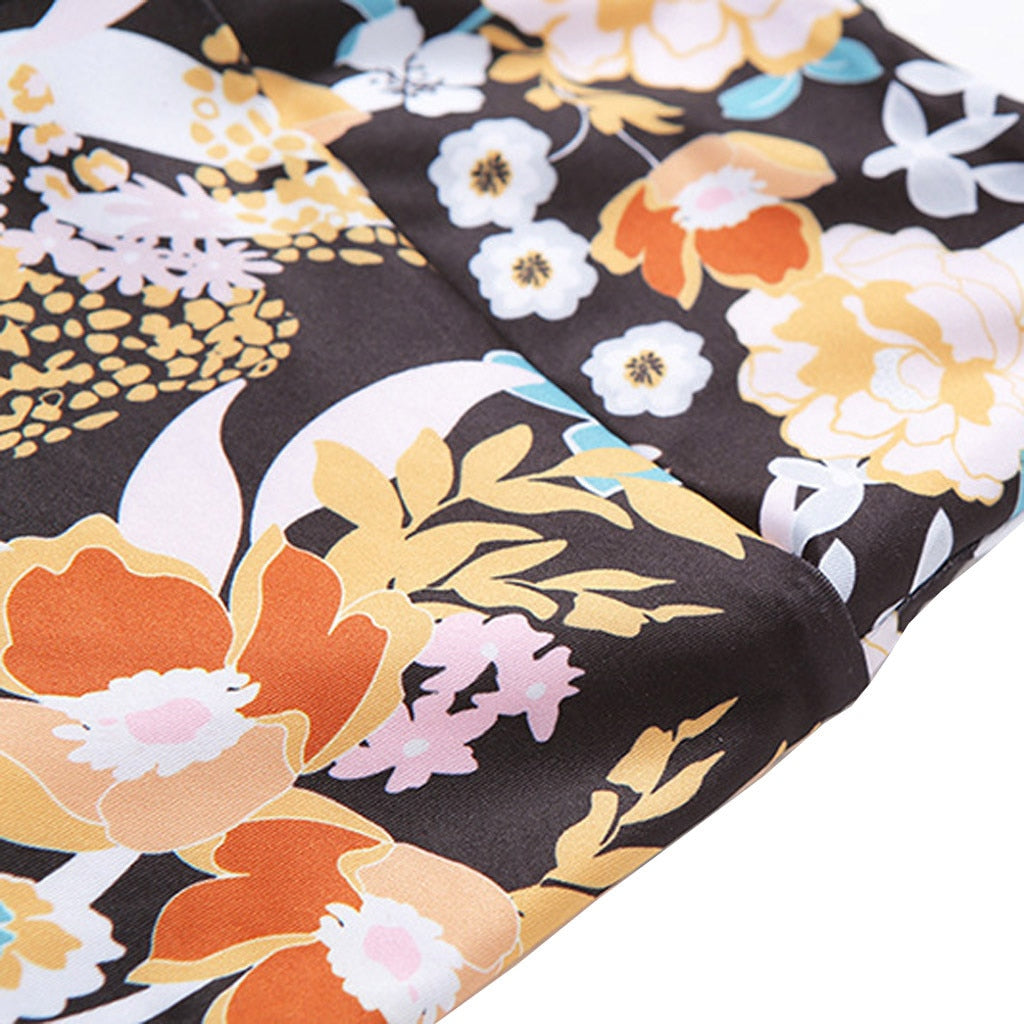 Women Backless Print Yoga Set