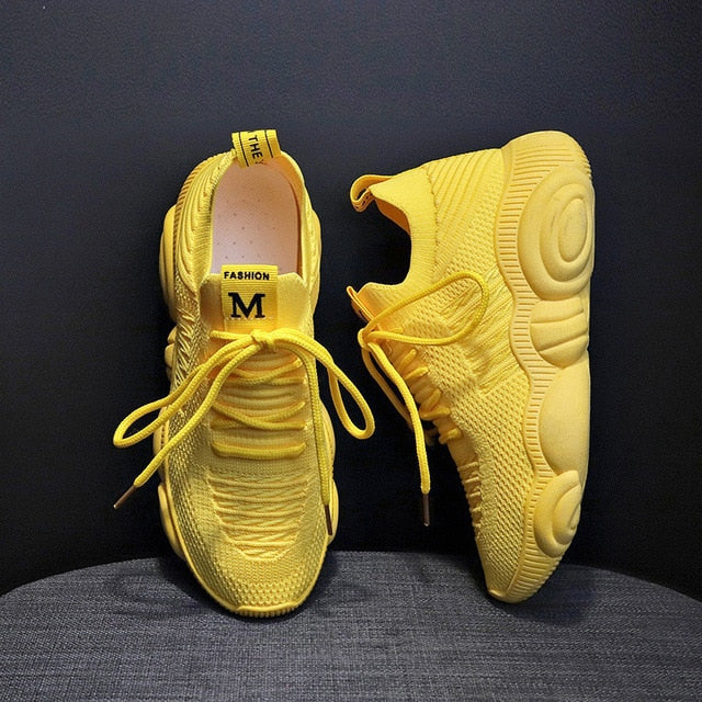 Chunky Yellow Sport Running Shoes
