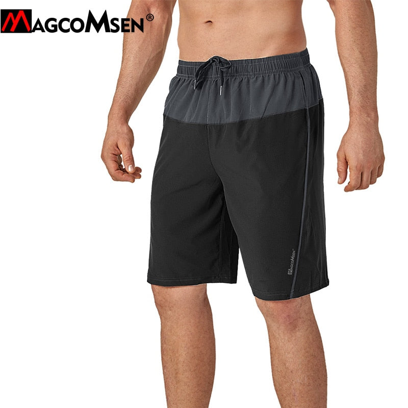 MAGCOMSEN Patchwork Shorts Men