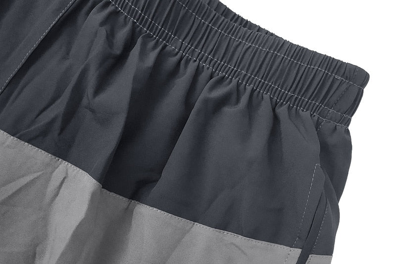 MAGCOMSEN Patchwork Shorts Men