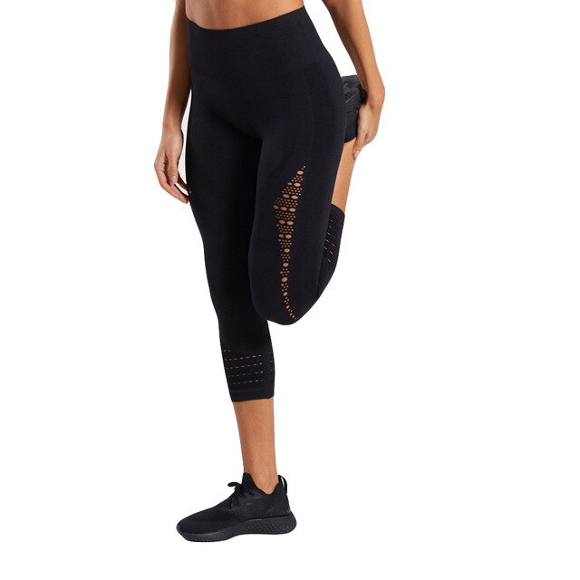 Sexy Hollow-out High-waist Leggings