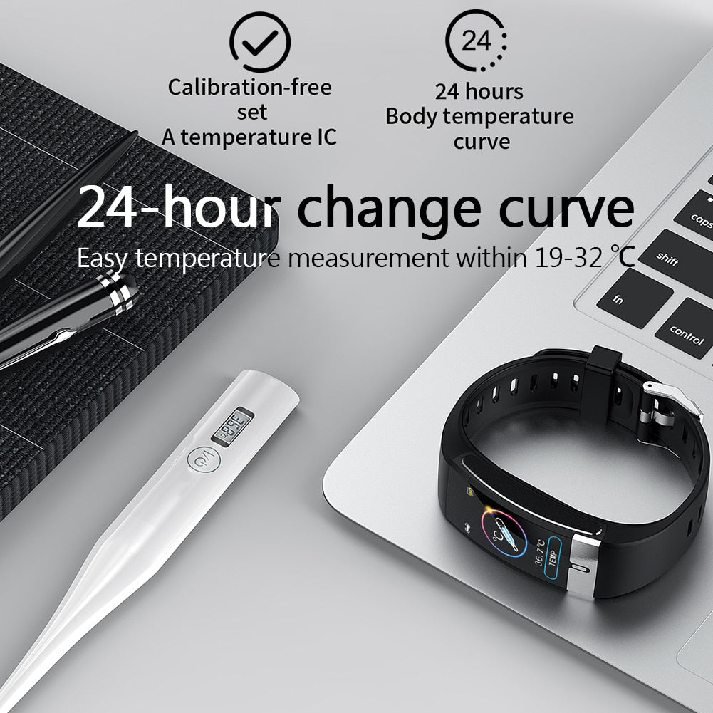 E66 Smart Band PPG ECG Body Temperature