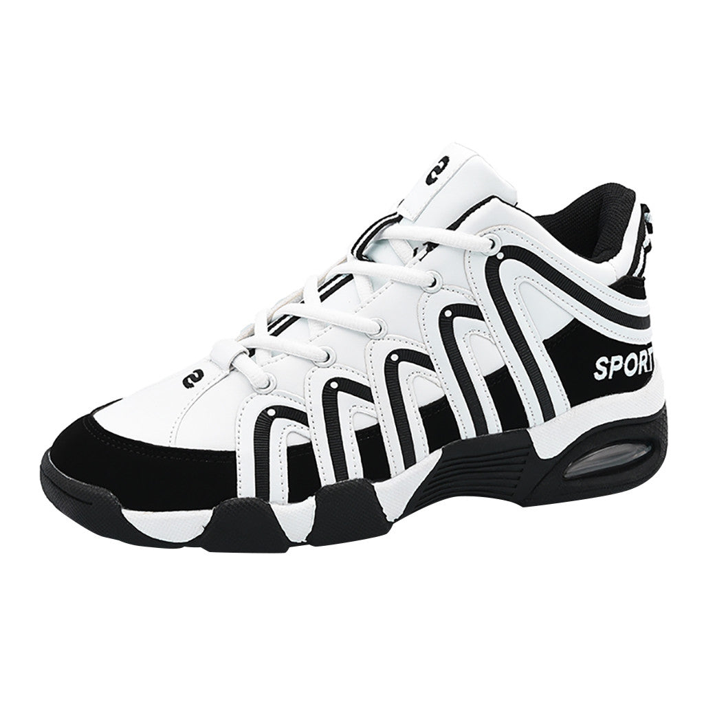 Lace Up Mixed Colors Sport Shoes